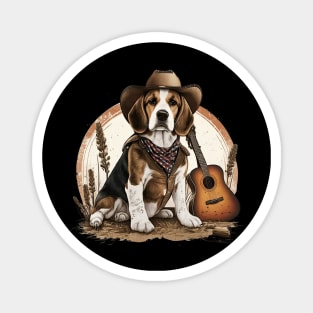 Country Beagle Magnet